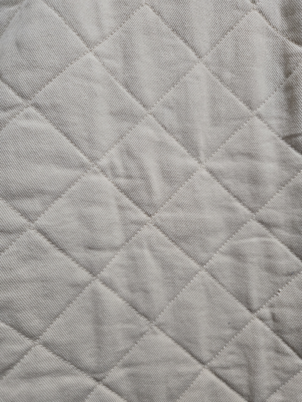 Time and Tru women's quilted cotton jacket in cream, - Picture 4 of 6